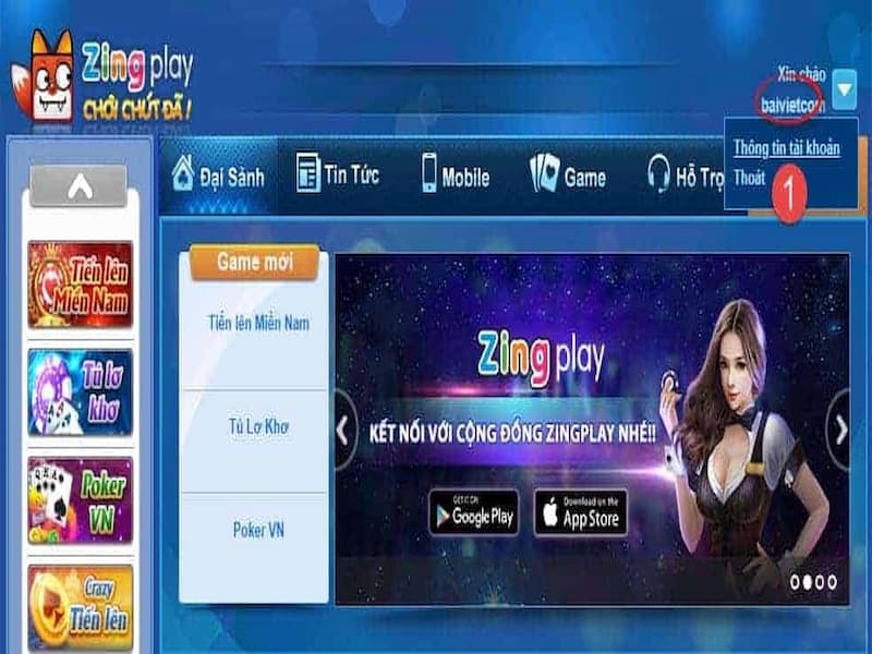 Cổng game zingplay nơi game thủ trải nghiệm mọi game bài